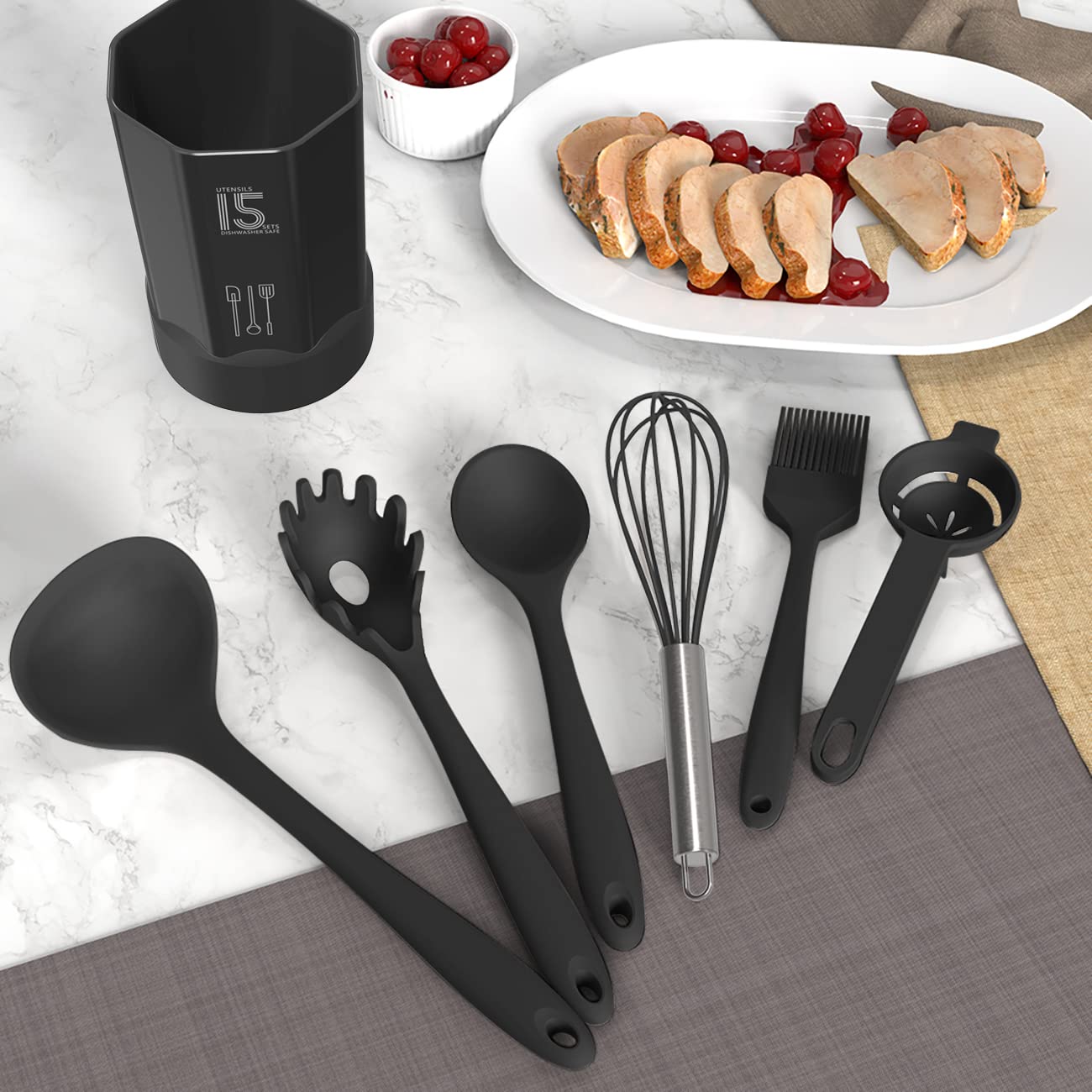 Premium Silicone Kitchen Utensil Set