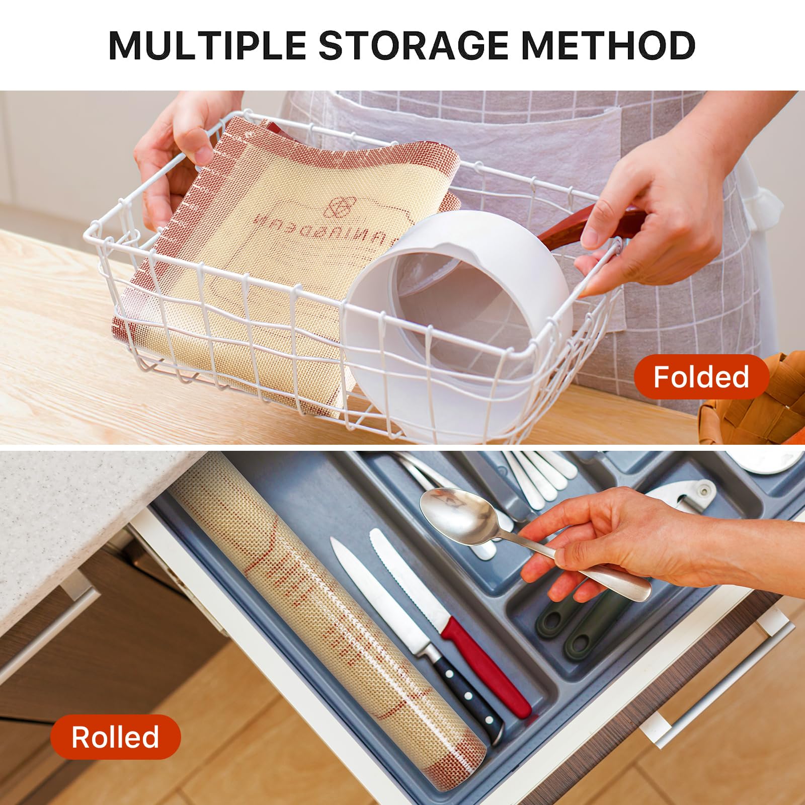 Extra Thick Silicone Baking Mat with Measurement Guides