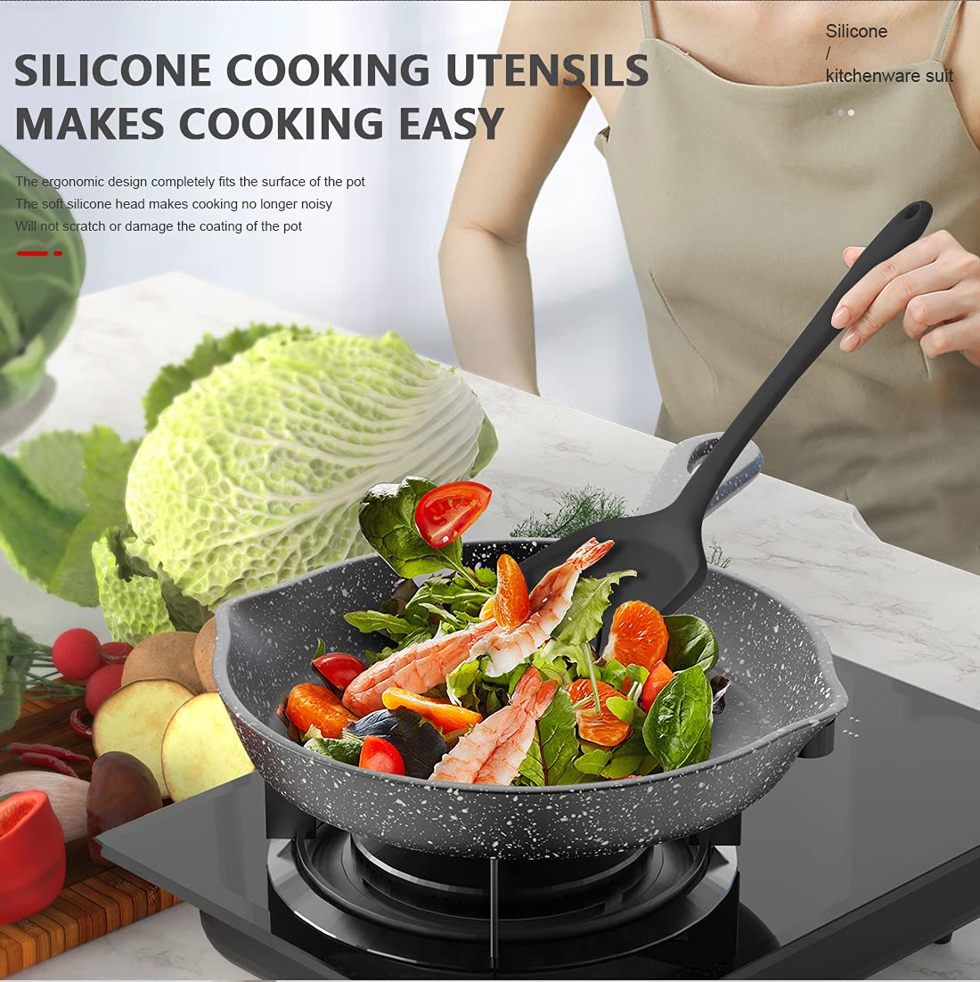 Premium Silicone Kitchen Utensil Set
