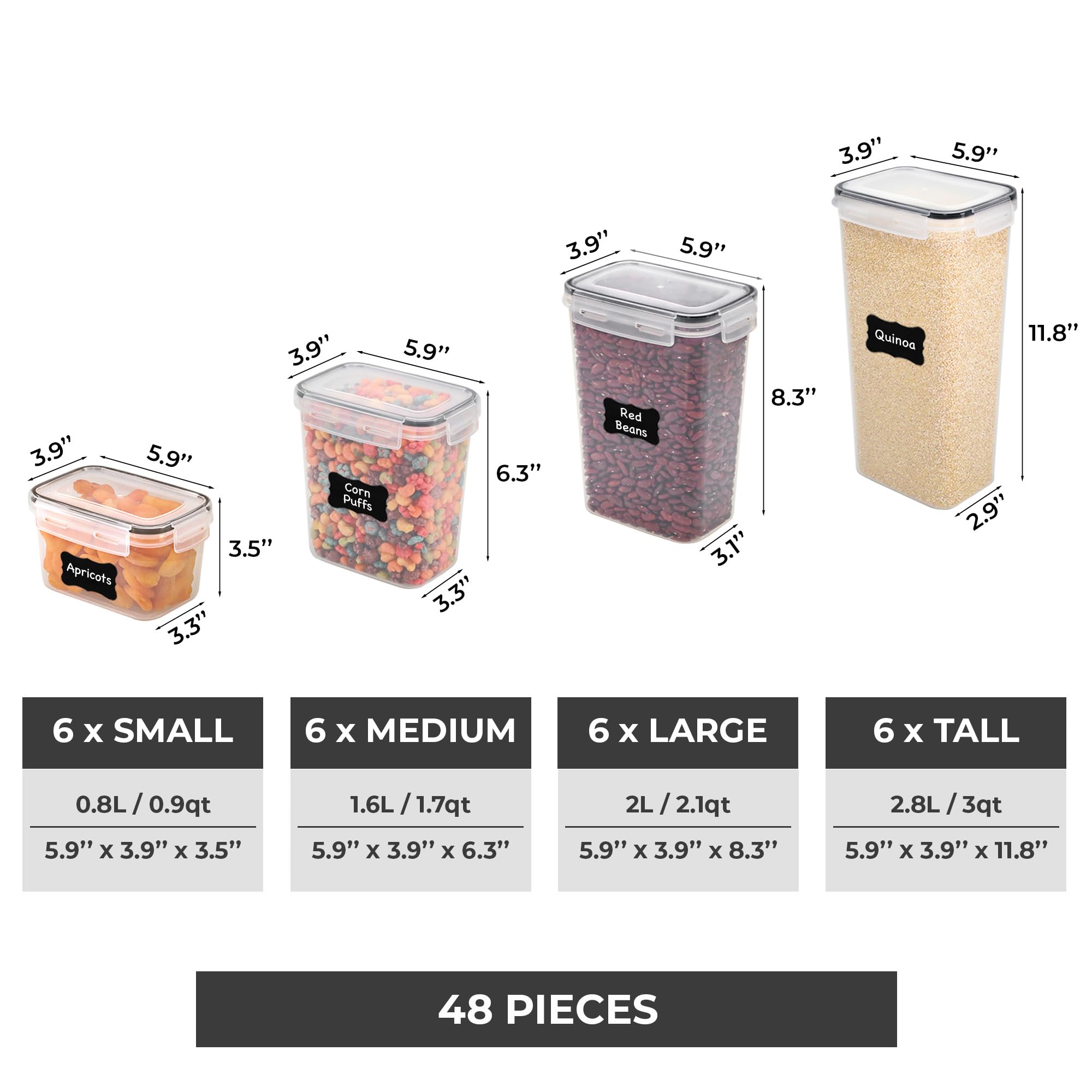 Premium Airtight Food Storage Container Set