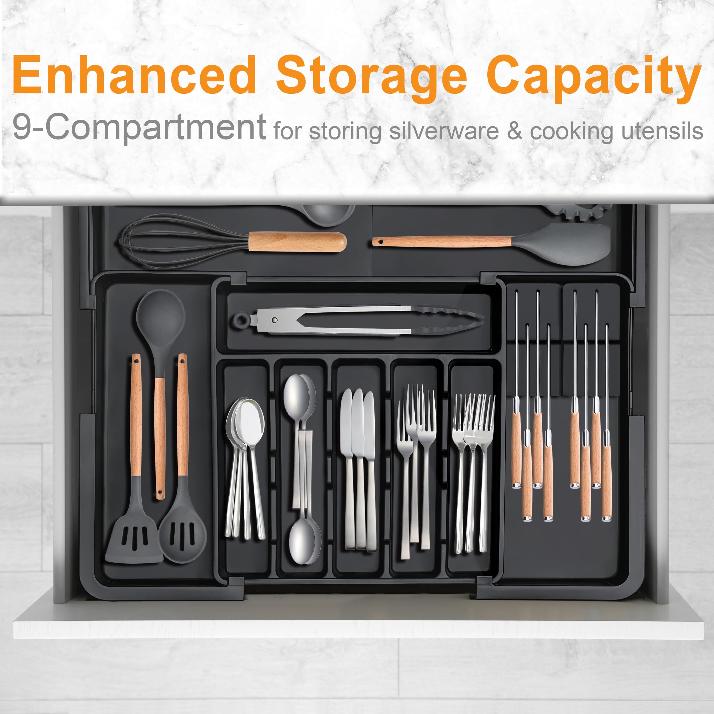 Elegant Expandable Drawer Cutlery Organizer