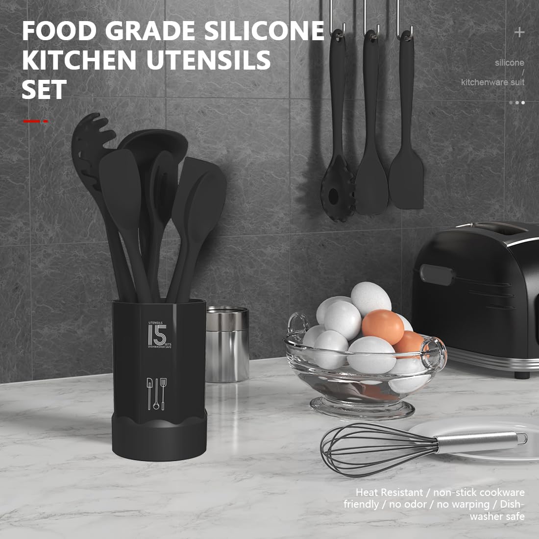 Premium Silicone Kitchen Utensil Set
