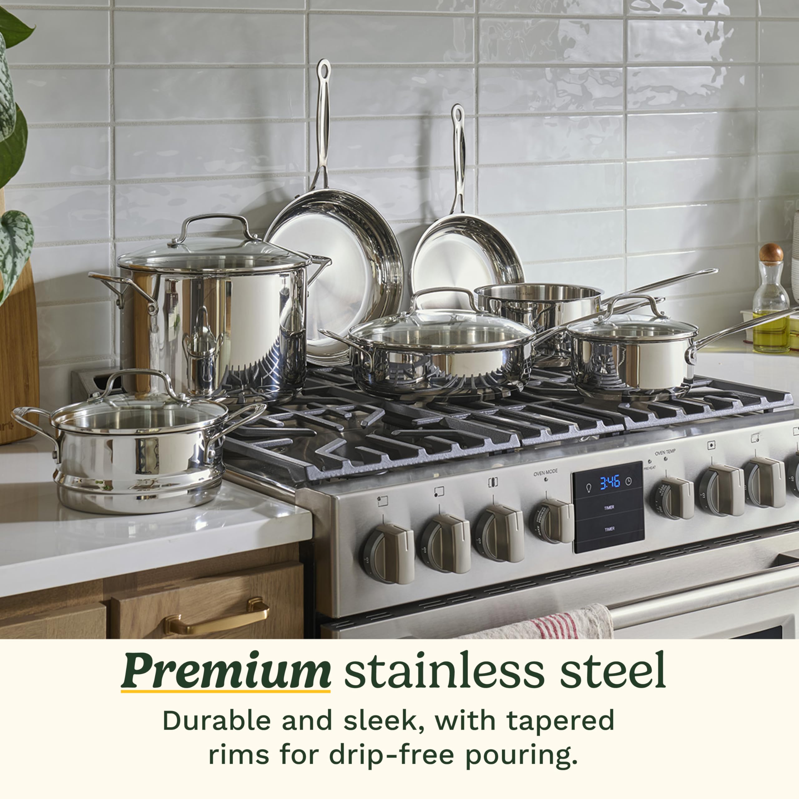Stainless Steel 11-Piece Cookware Collection