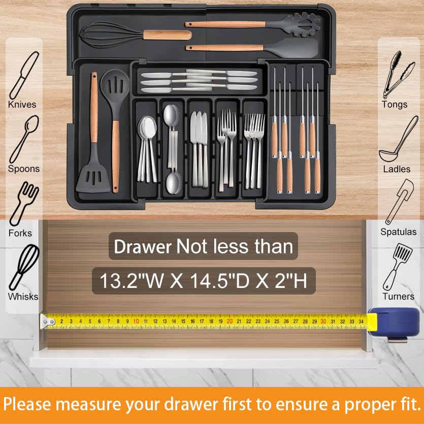 Elegant Expandable Drawer Cutlery Organizer