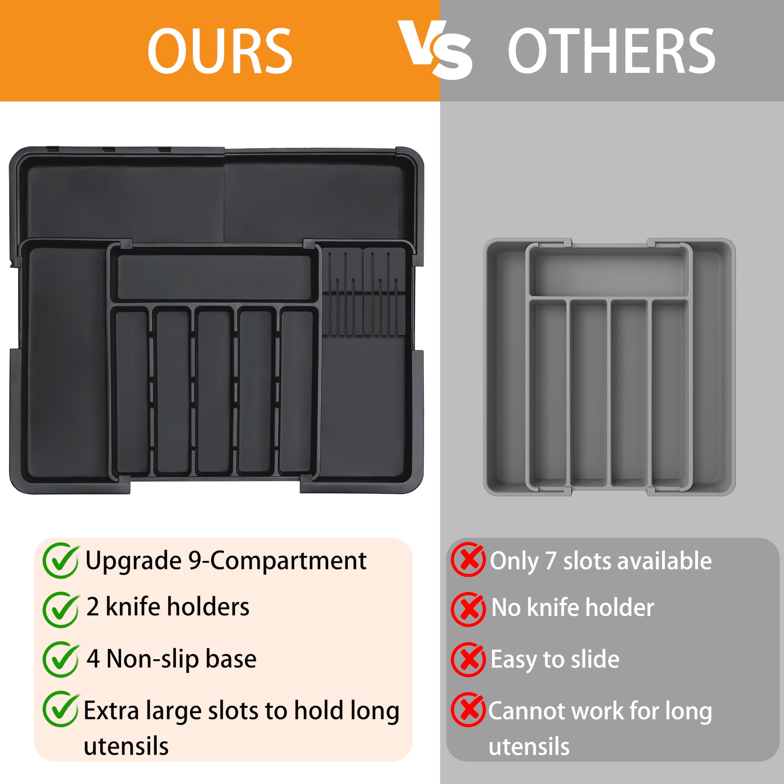 Elegant Expandable Drawer Cutlery Organizer
