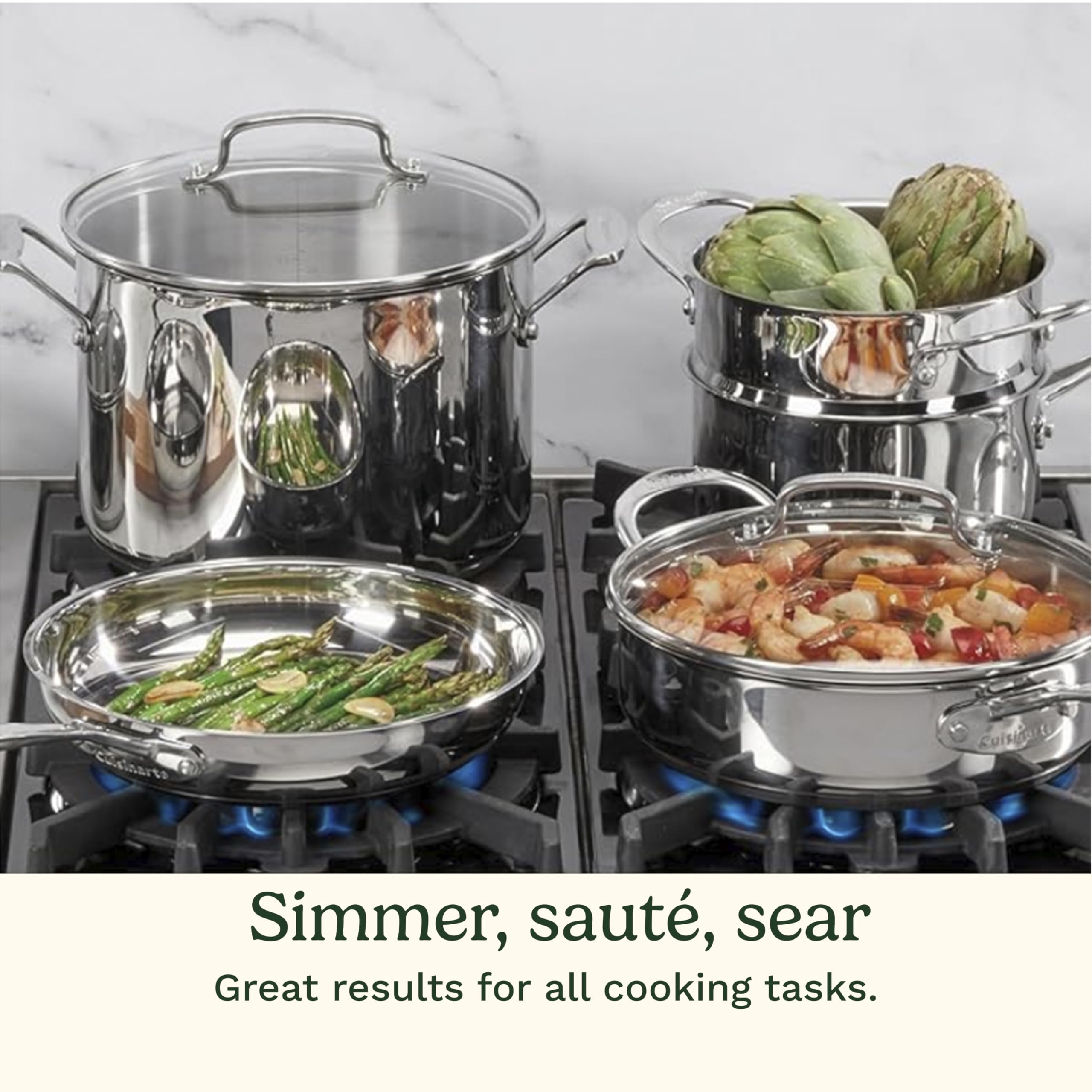Stainless Steel 11-Piece Cookware Collection