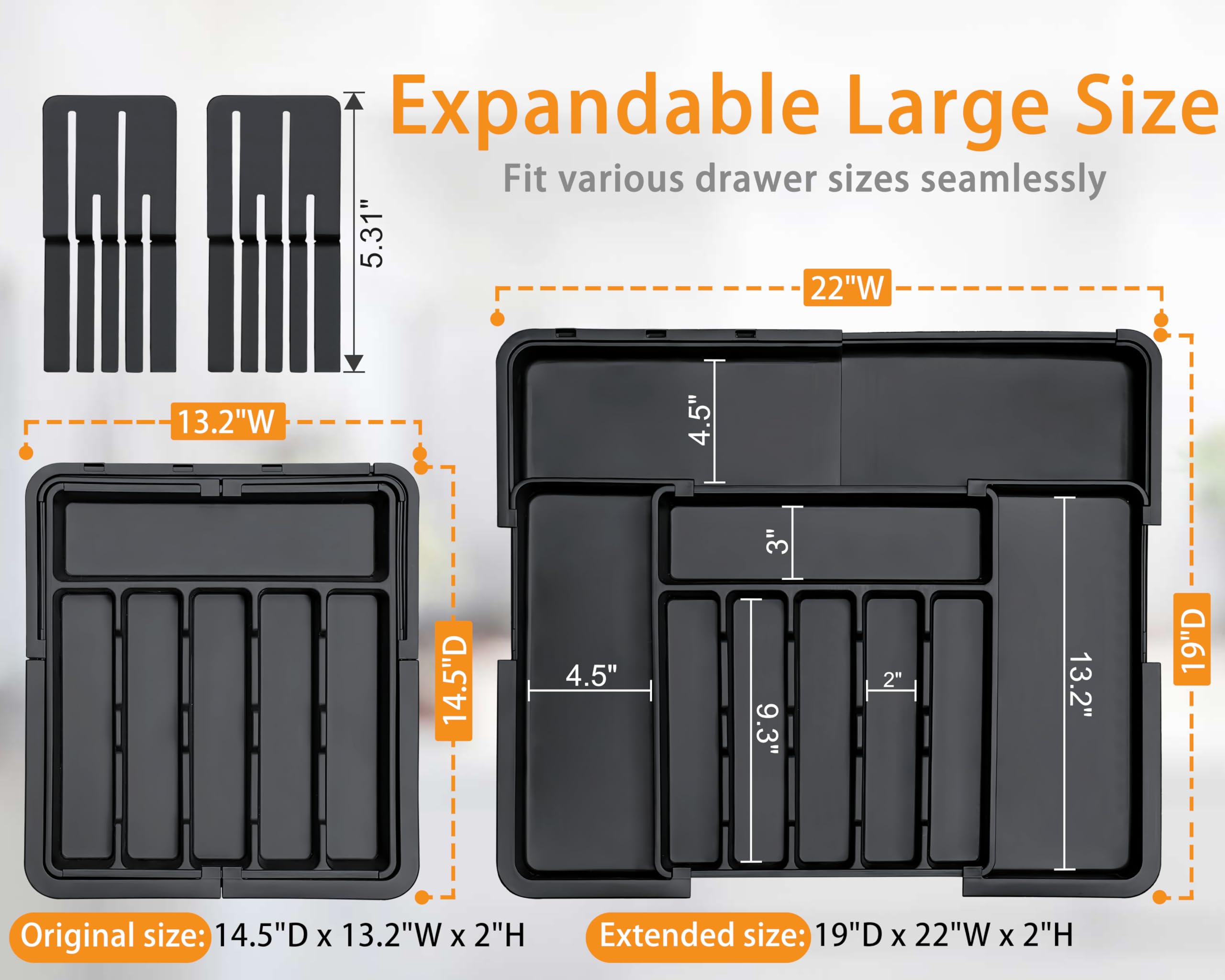 Elegant Expandable Drawer Cutlery Organizer