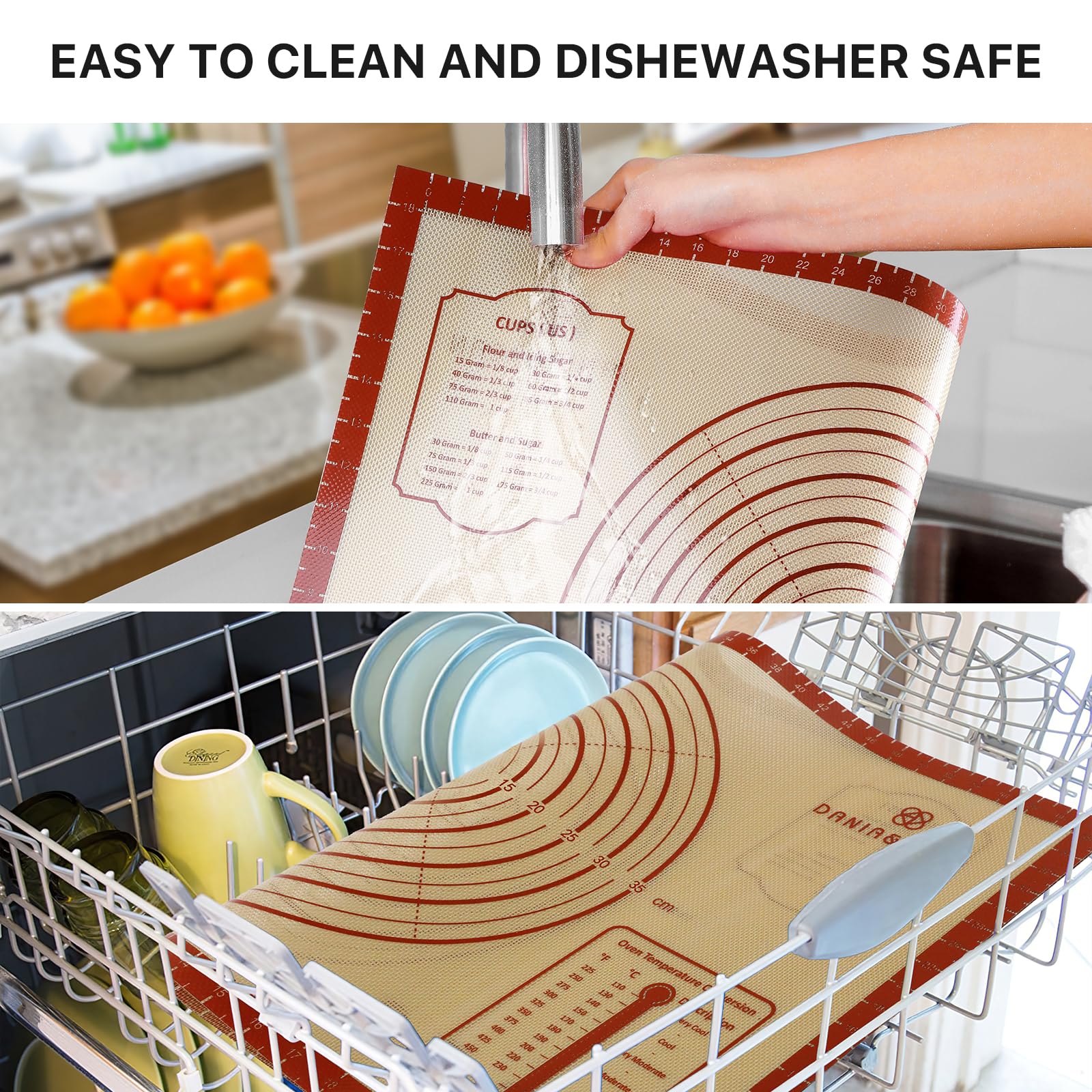 Extra Thick Silicone Baking Mat with Measurement Guides