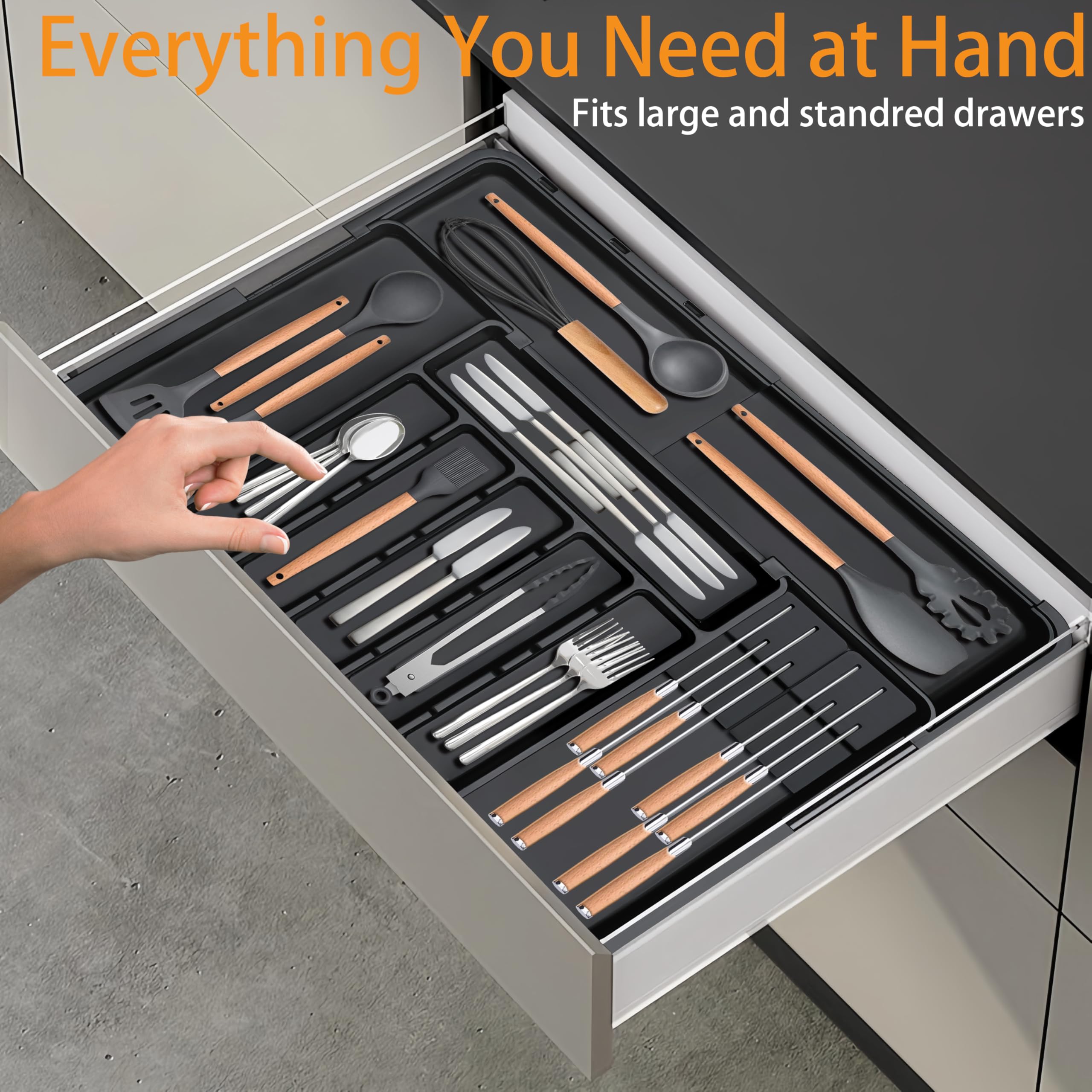 Elegant Expandable Drawer Cutlery Organizer