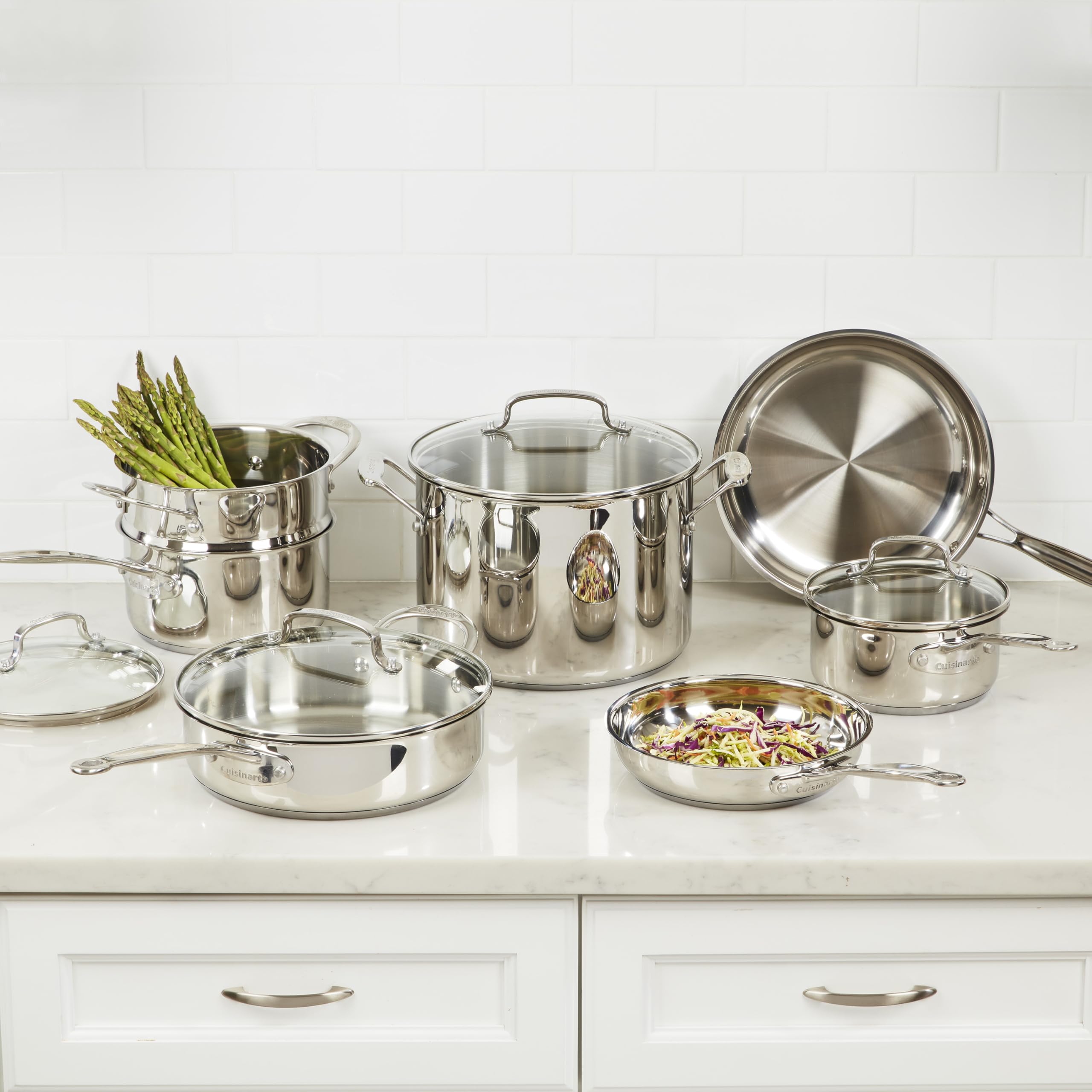 Stainless Steel 11-Piece Cookware Collection
